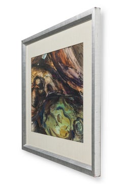 Joseph Knowles American Post-War Abstract Watercolor, Titled "Whirlpool"