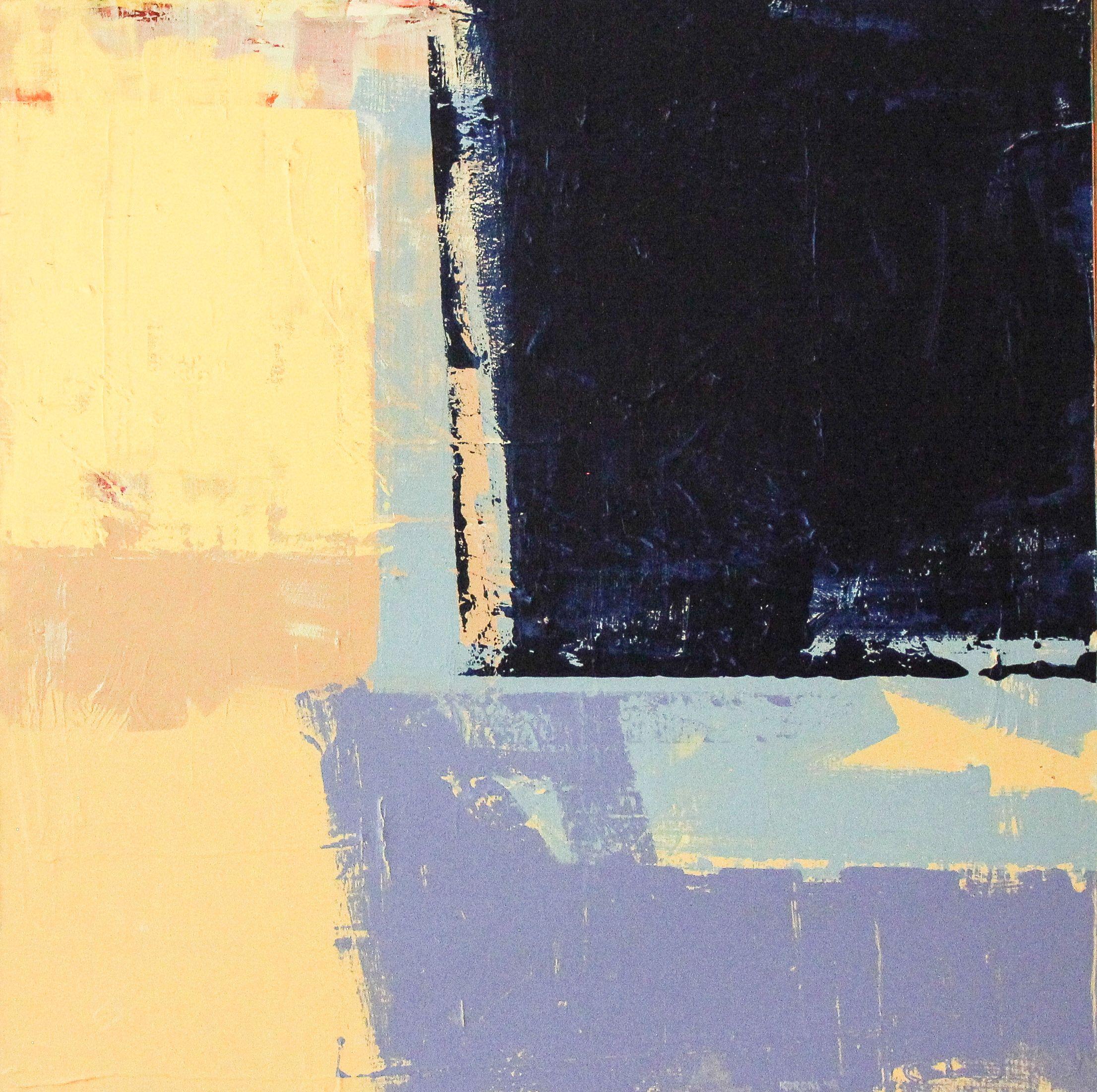 Joseph Korom Abstract Painting – OAK STREET BEACH, Gemälde, Acryl auf Leinwand