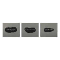 Joseph Kosuth, L'Essence de la rhétorique est dans l'allégorie IV - Signierter Druck