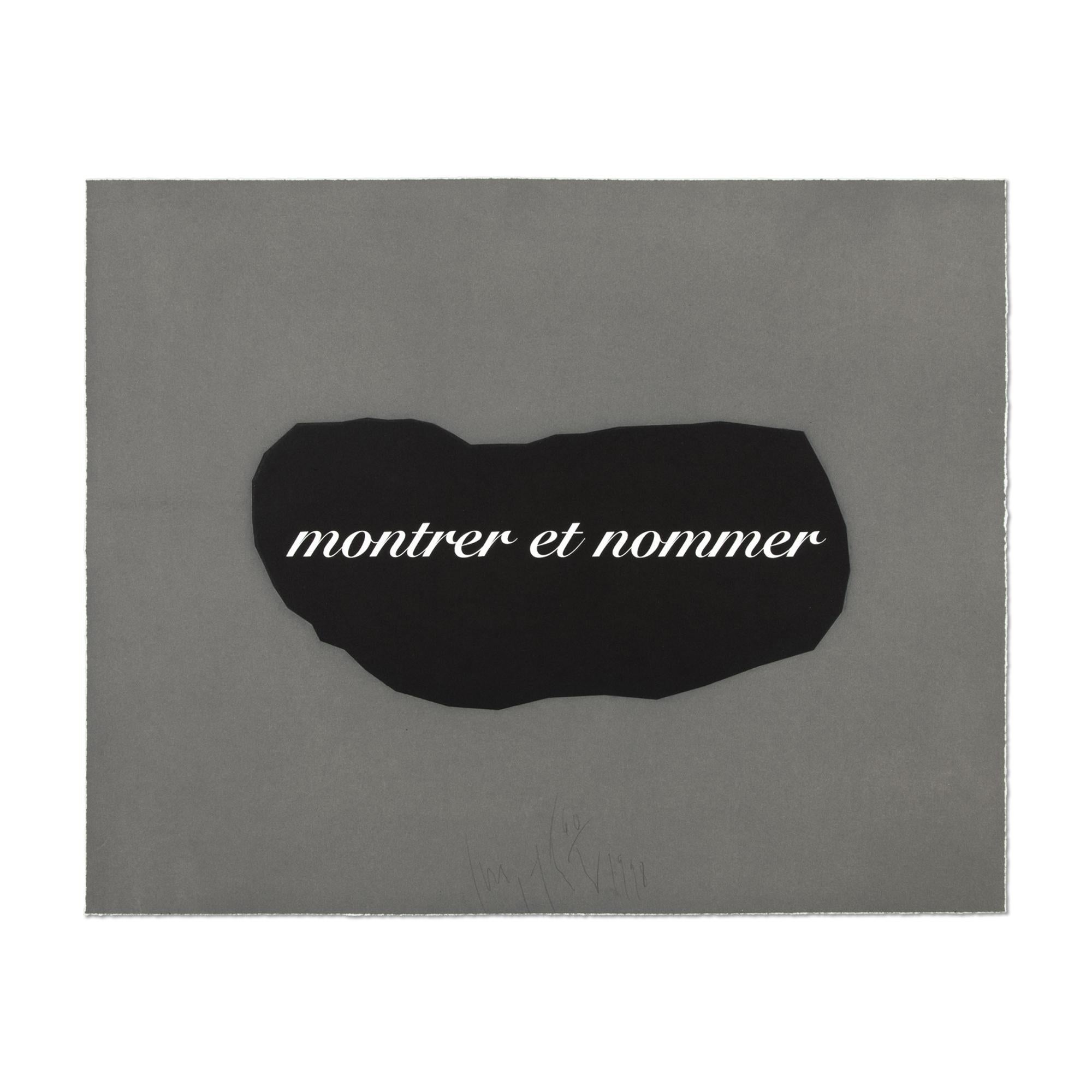 Joseph Kosuth, L’Essence de la rhétorique est dans l’allégorie IV - Signed Print 1
