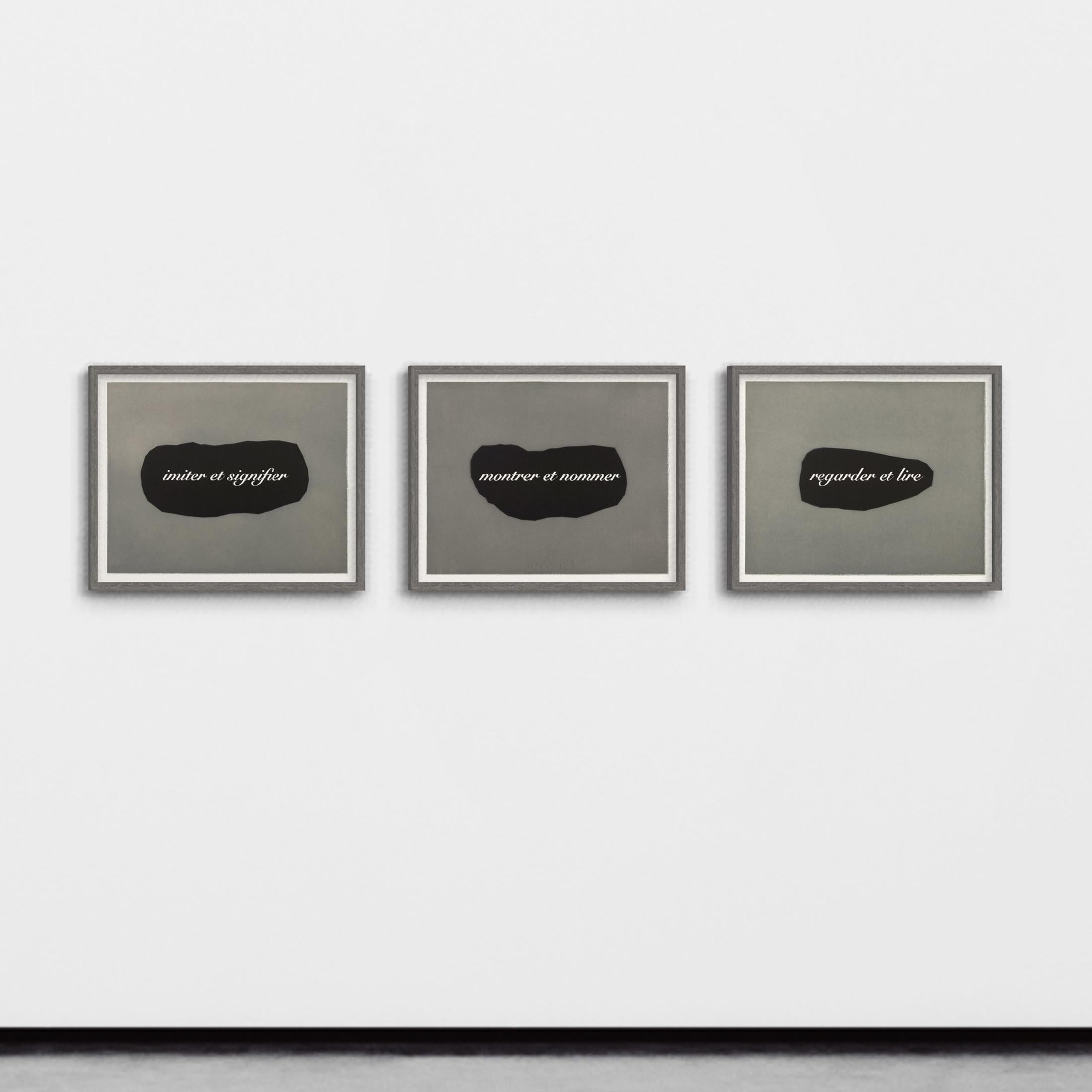 Joseph Kosuth, L'Essence de la rhétorique est dans l'allégorie IV - Signierter Druck im Angebot 3