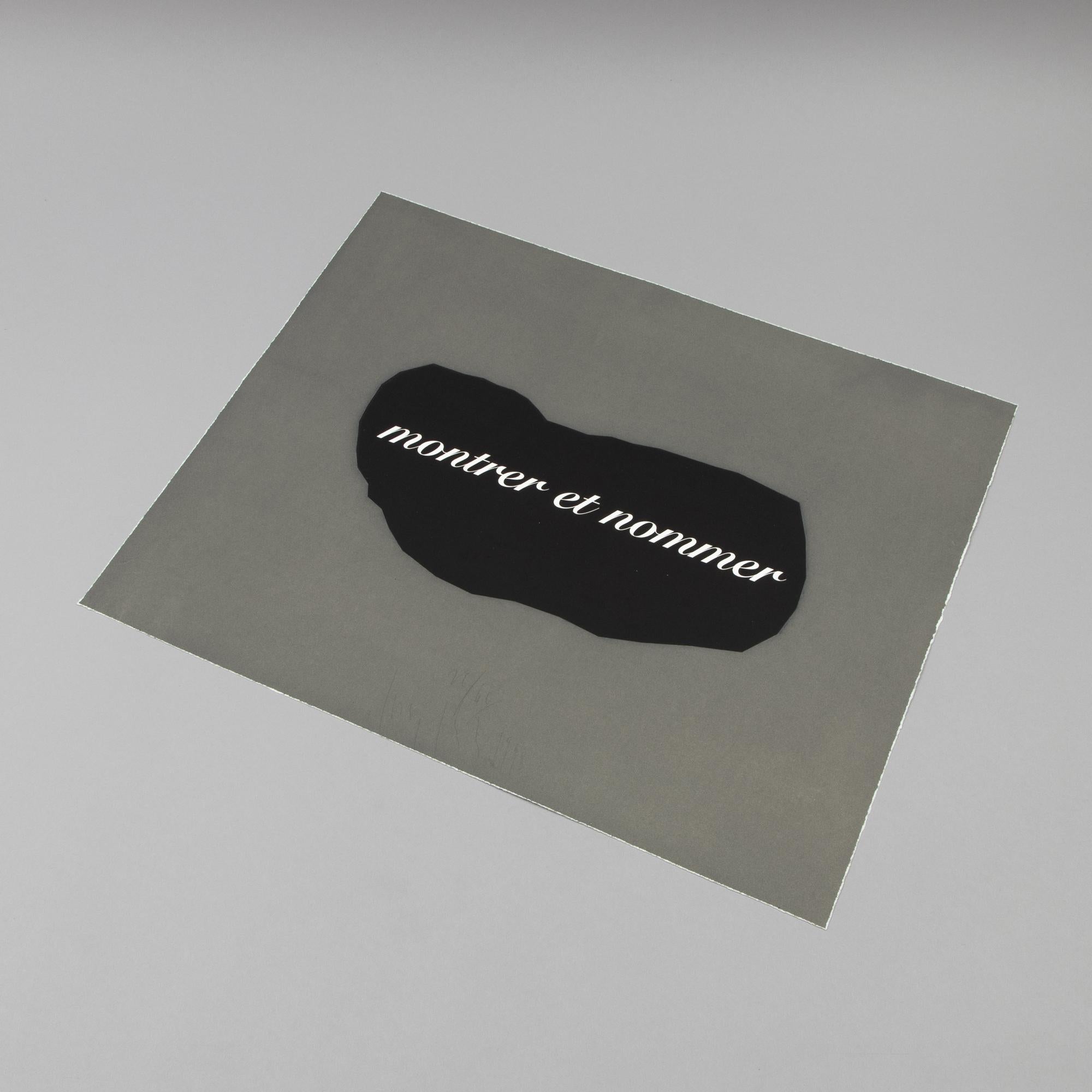 Joseph Kosuth, L'Essence de la rhétorique est dans l'allégorie IV - Signierter Druck im Angebot 7