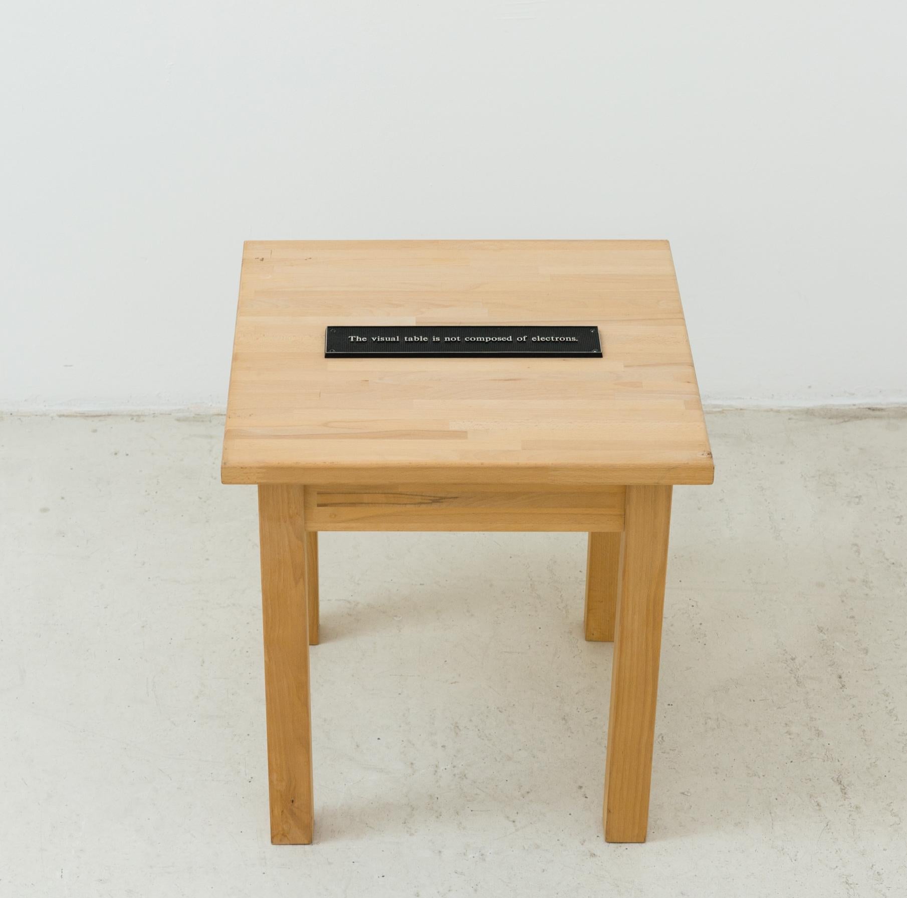 Joseph Kosuth Table (Aluminium)