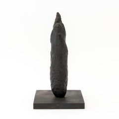 Joseph L. Gardella Abstract Black Patinated Bronze Sculpture