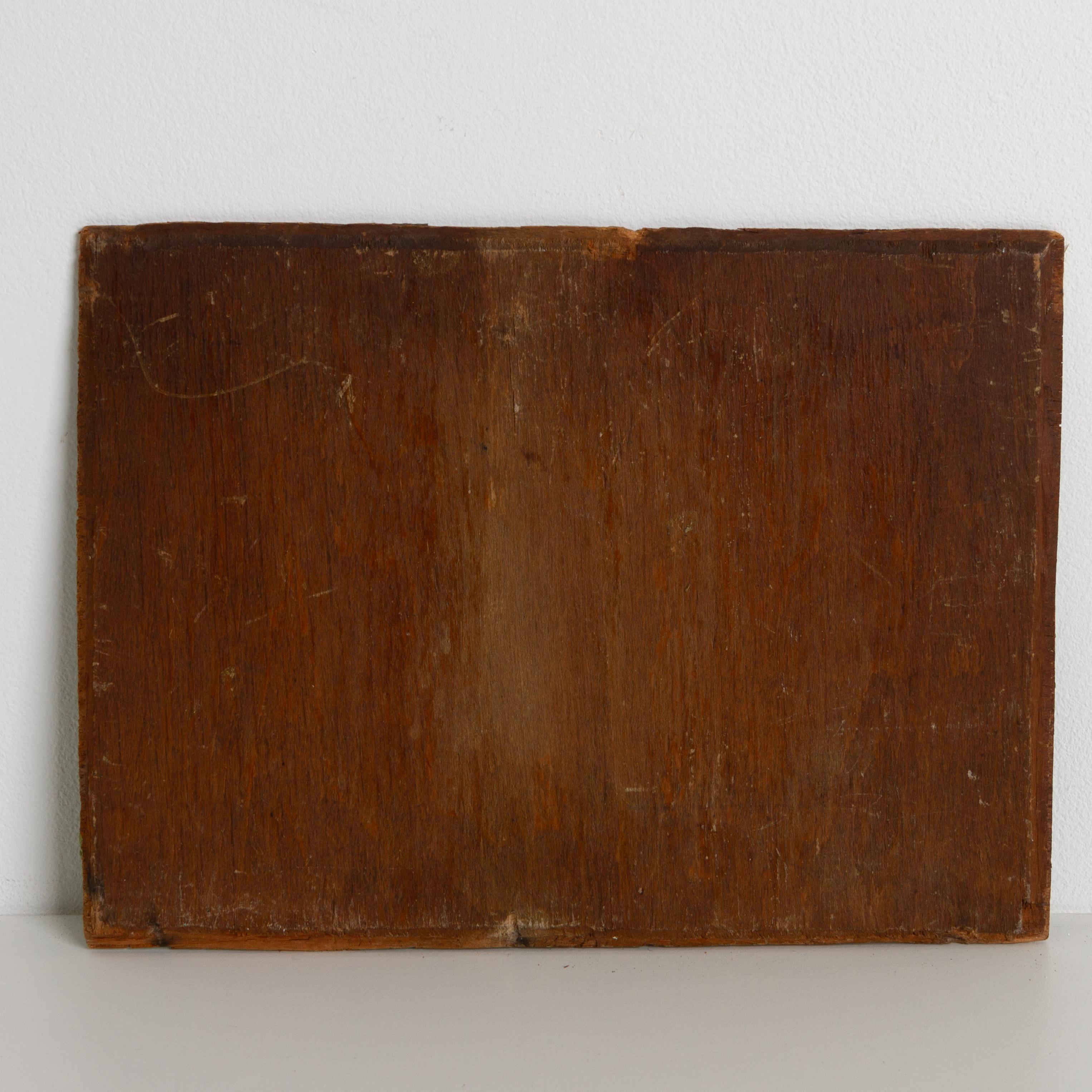 Joseph Lagasse (1878-1962) Pintura al óleo firmada Paisaje belga Madera en venta