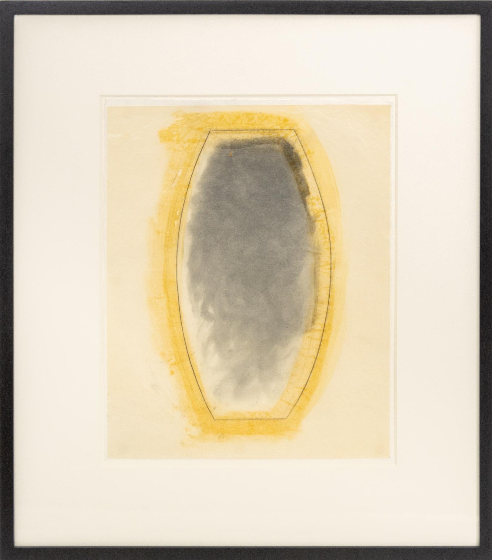 Joseph Lawrence Gardella Abstract Print - Untitled (Geometric Composition),  Abstract Mixed Media on Paper