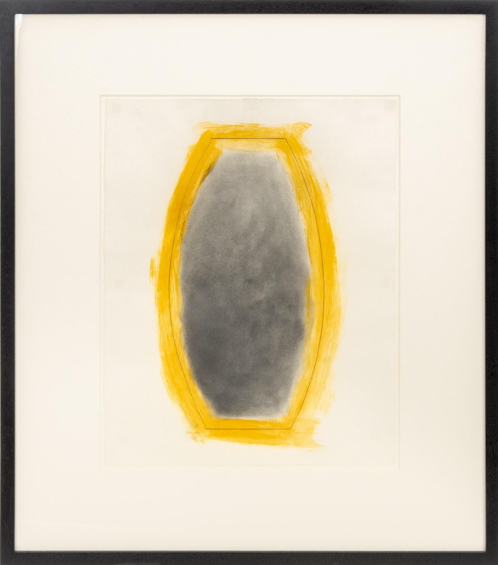 Untitled (Geometric Composition),  Abstract Mixed Media on Paper - Mixed Media Art by Joseph Lawrence Gardella
