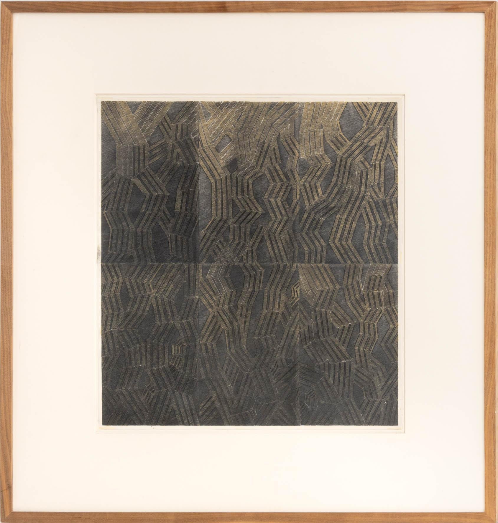 Joseph Lawrence Gardella Op Art Study Mixed Media