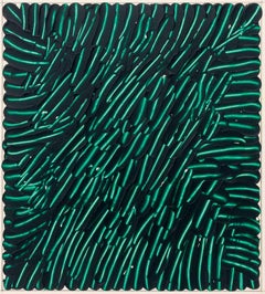 Composición abstracta en verde