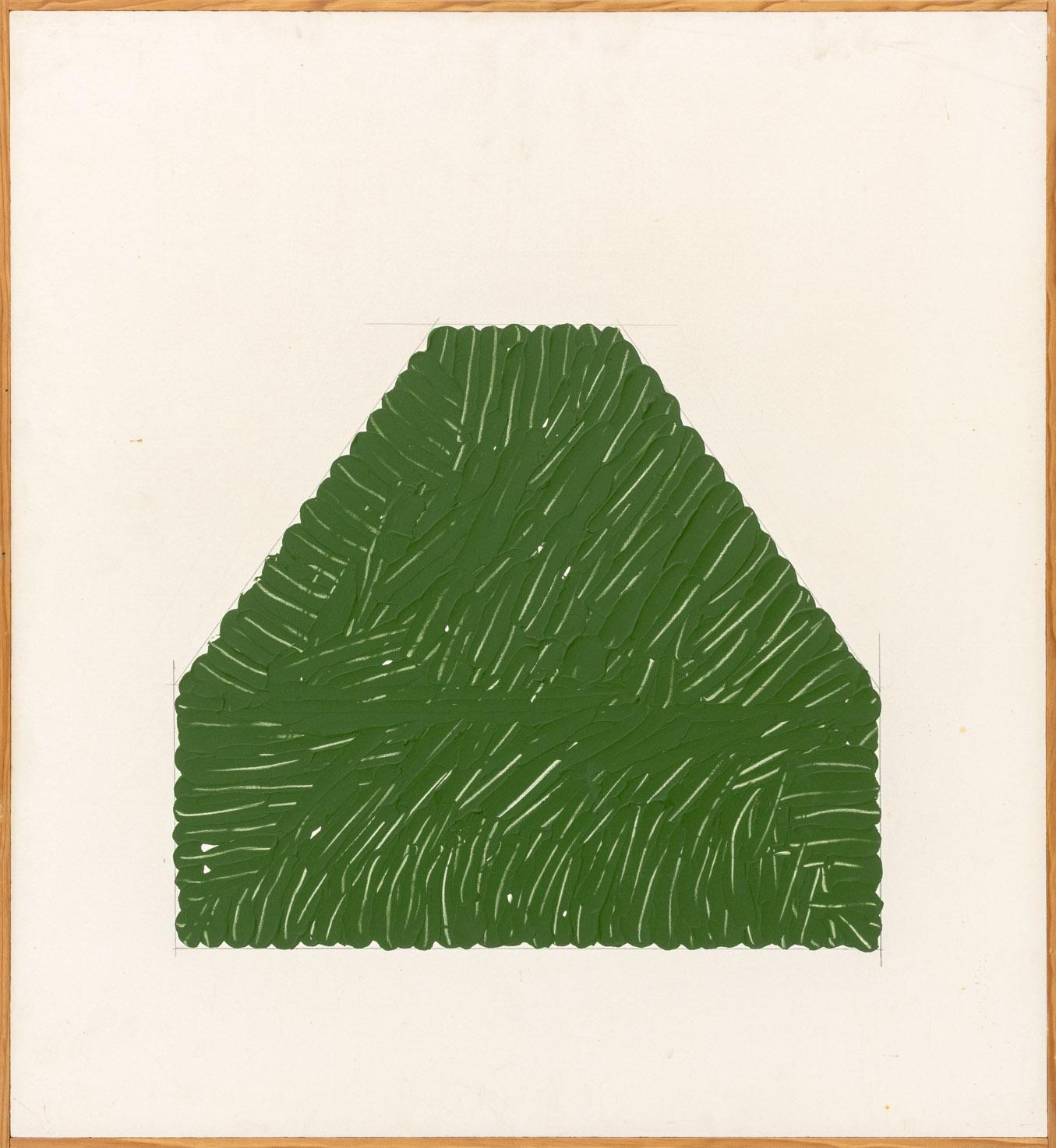 Joseph Lawrence Gardella Abstract Painting - Geometric Composition: Abstract Oil and Plaster on Wood Panel