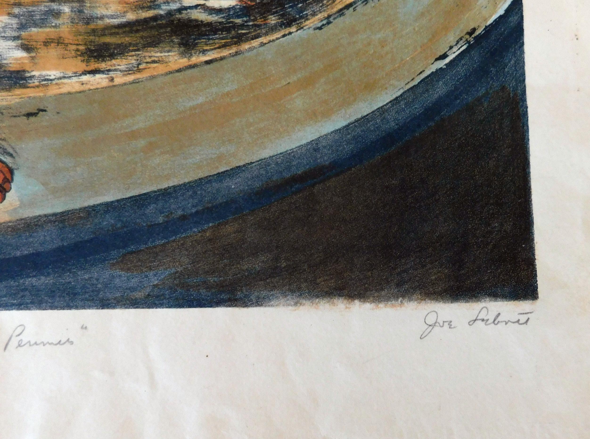 Joseph Leboit New York WPA Artist - Farblithographie, um 1930. 