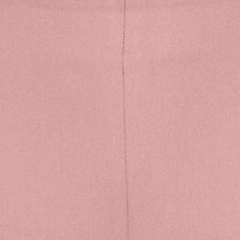 Brown Joseph Light Pink Stretch Gabardine New Tony Cropped Trousers S For Sale