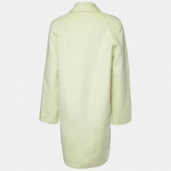 Joseph Lime Yellow Wool & Silk Caia Short Coat XS