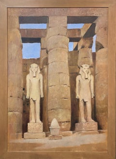 Antique Ramses Statues at Luxor Temple, Karnak