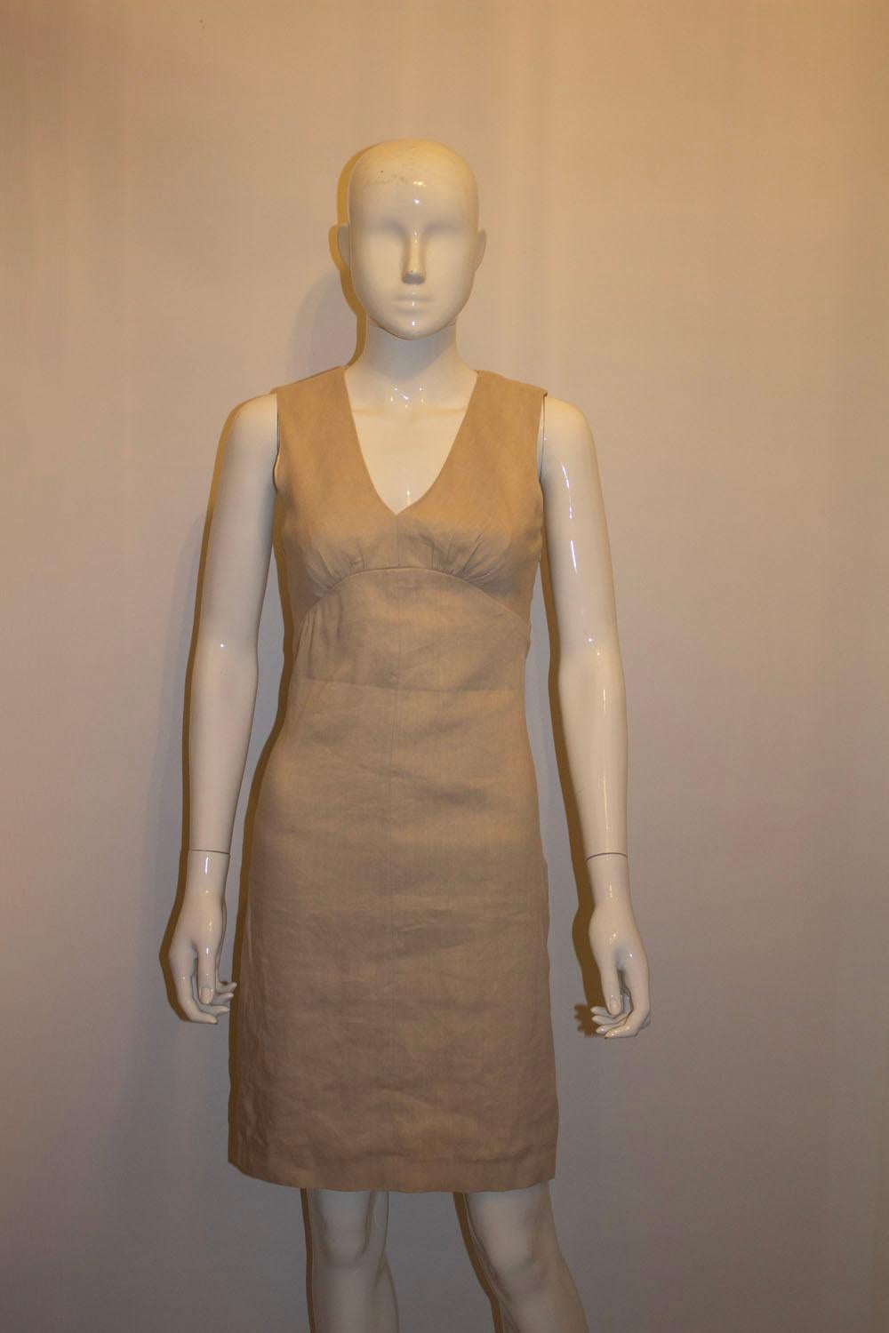 Joseph Linen Shift Dress For Sale 1