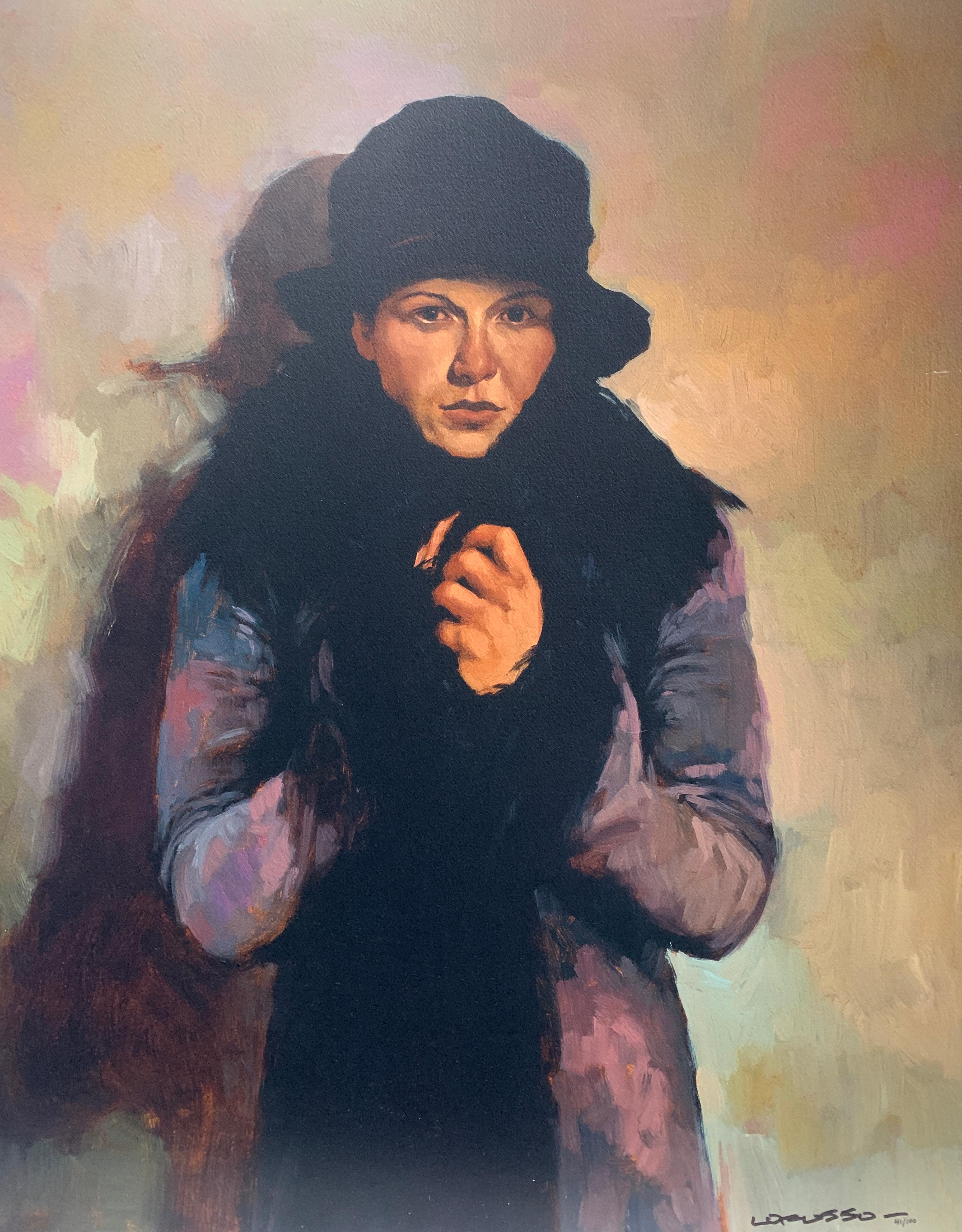 Joseph Lorusso Figurative Print - Her Favourite Coat