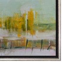 "Another Message No. 5" Peinture contemporaine de paysage abstrait à l'huile sur toile