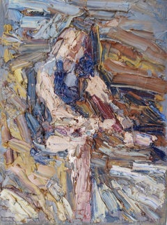 Woman sitting, Painting, Oil on Canvas