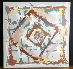 Joseph Malekan ‘Delray Beach’ Abstract Mixed-Media Painting