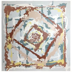 Joseph Malekan ‘Delray Beach’ Abstract Mixed-Media Painting