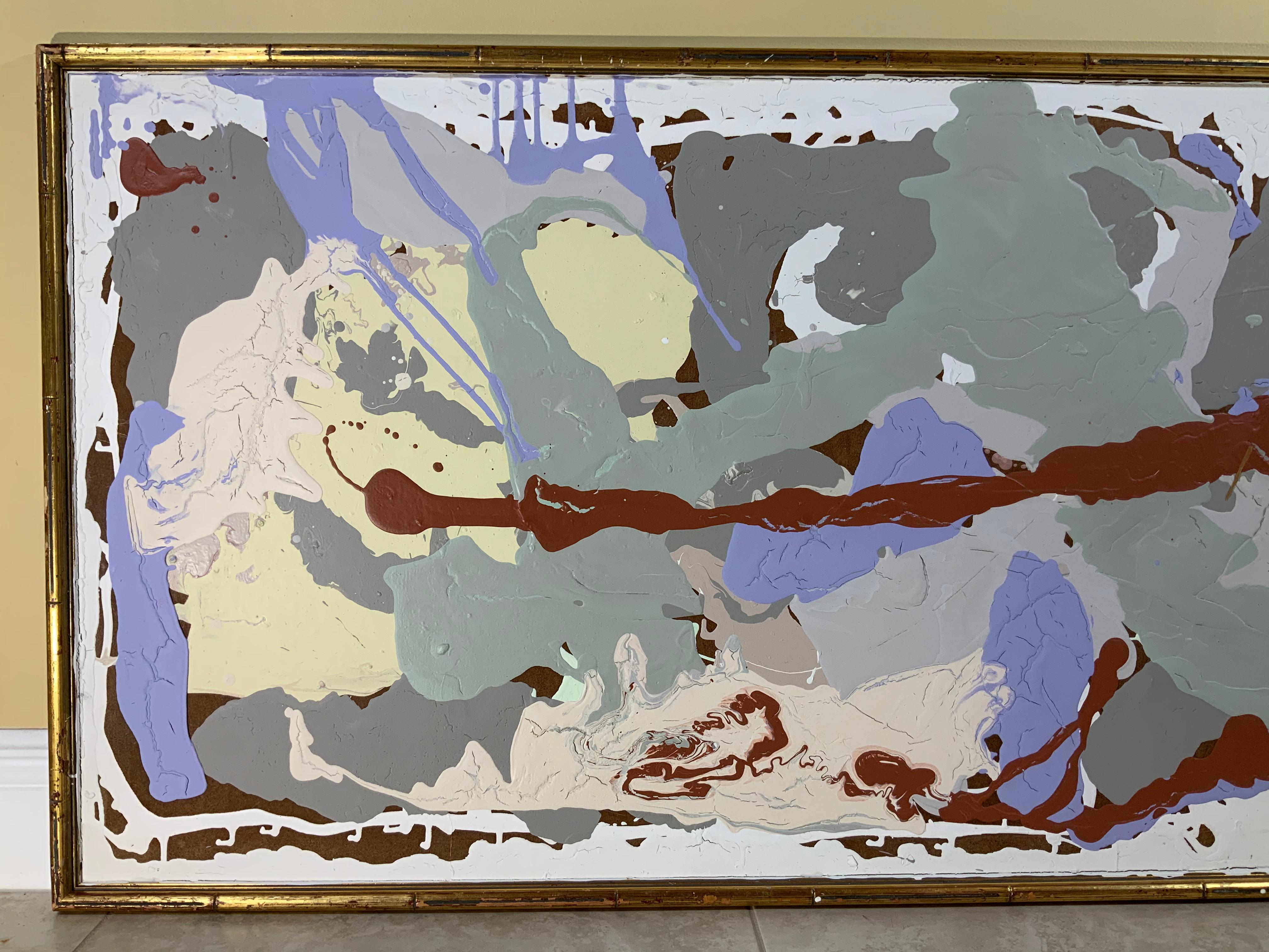 view latérale de Joseph Malekan 1 - Technique mixte abstraite en vente 3