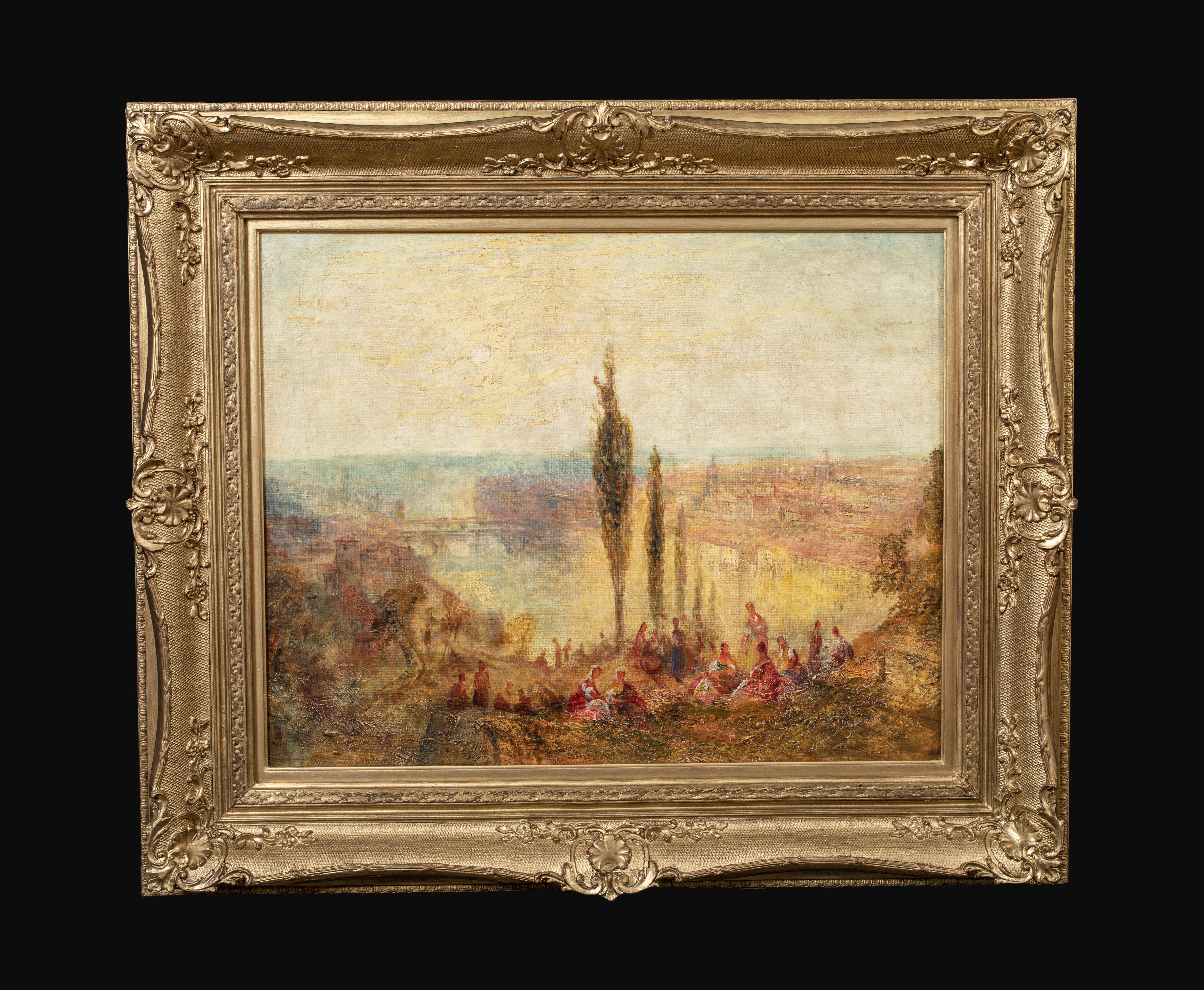 Firenze vicino a San Miniato, XIX secolo  JMW TURNER (1789-1862) - Painting di Joseph Mallord William Turner