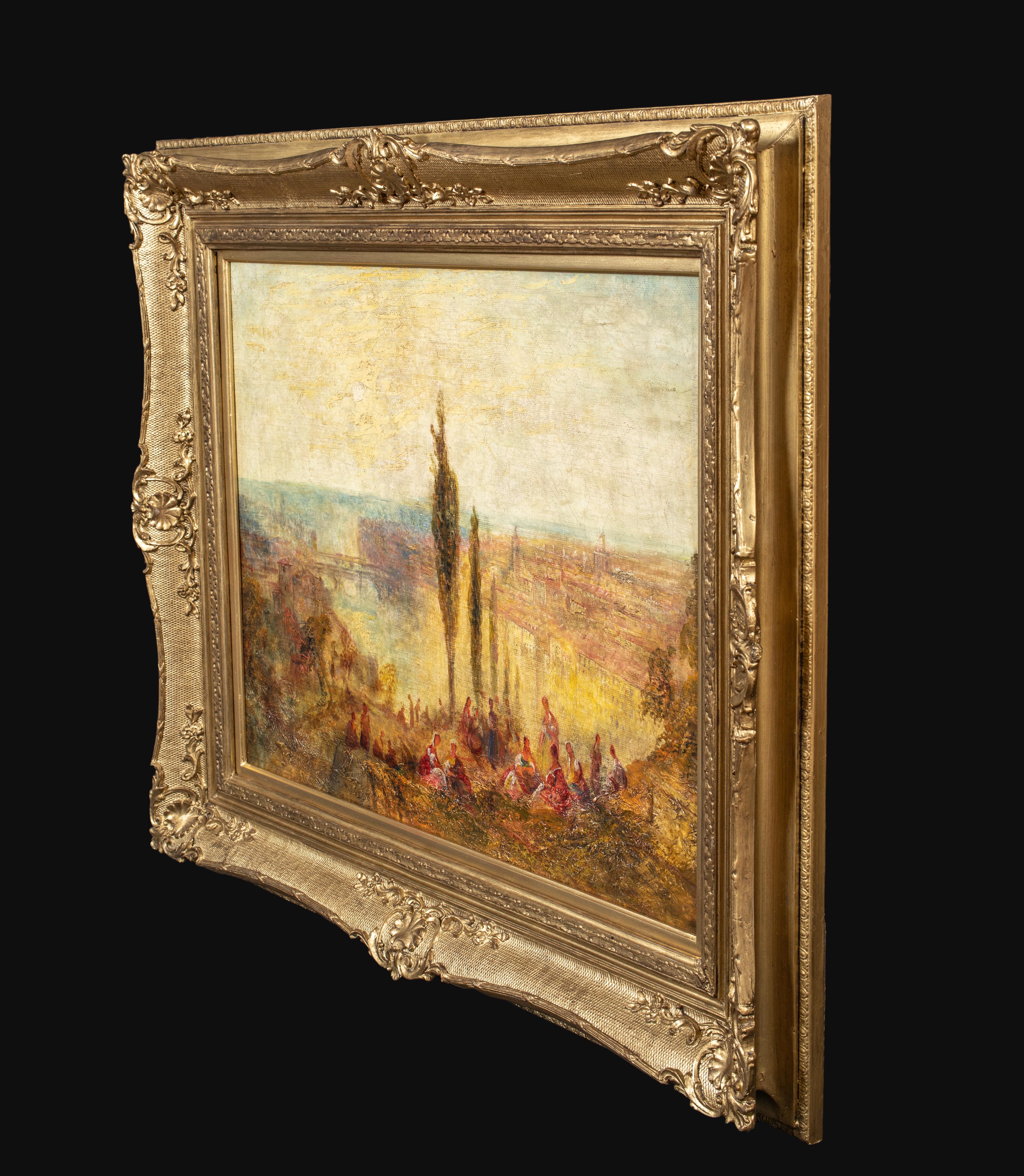 Florence Near San Miniato, 19th Century  JMW TURNER (1789-1862)  - Brown Landscape Painting by Joseph Mallord William Turner