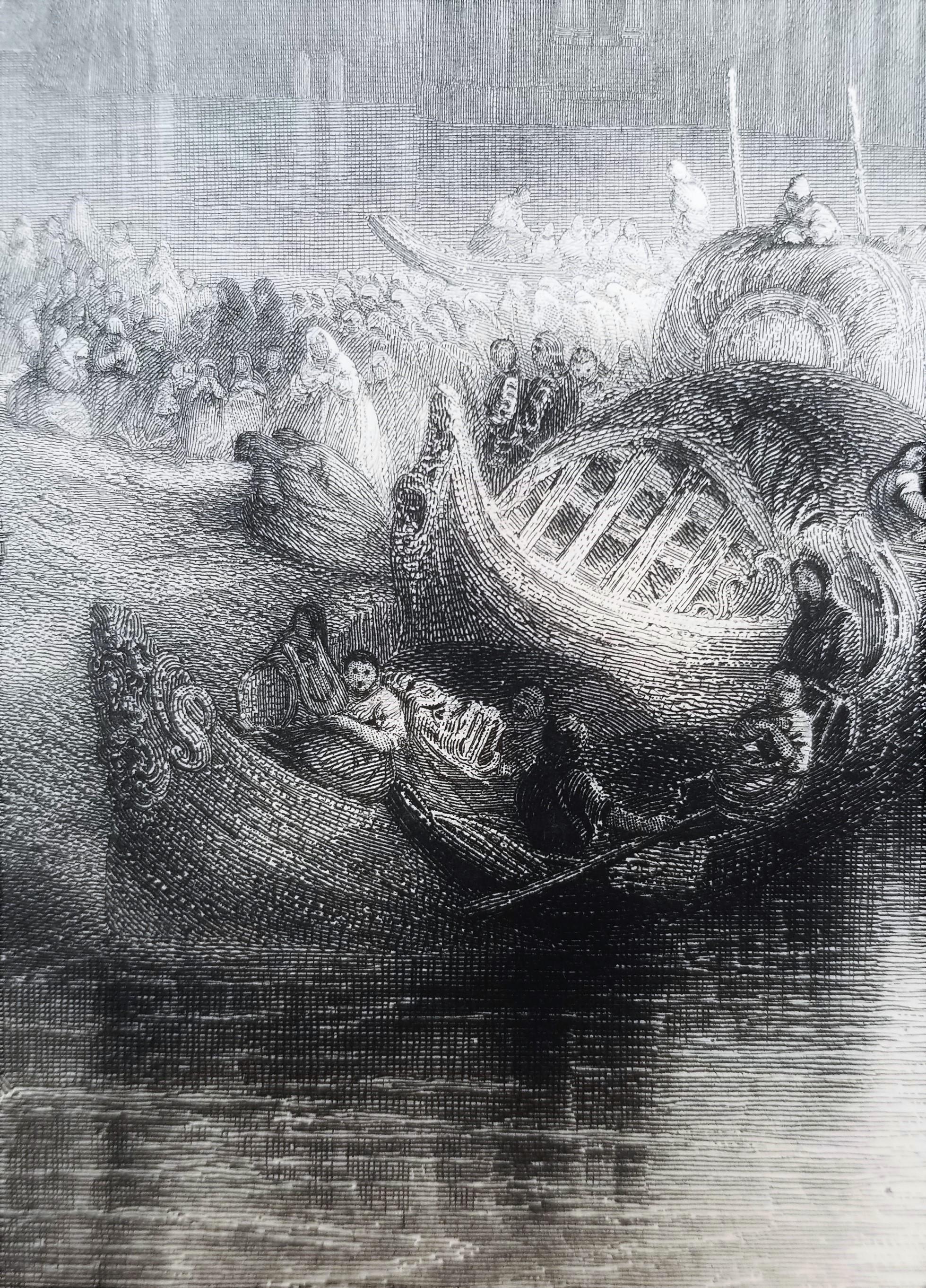 Roma antica /// Joseph Mallord William Turner Incisione di un paesaggio fluviale urbano in vendita 10