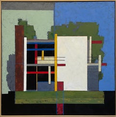 Loos: Abstract Geometric Painting Inspired by Adolf Loos Architecture & De Stijl