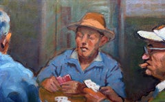 Peinture « Men Playing Cards » (hommes jouant aux cartes), de Joseph Margulies
