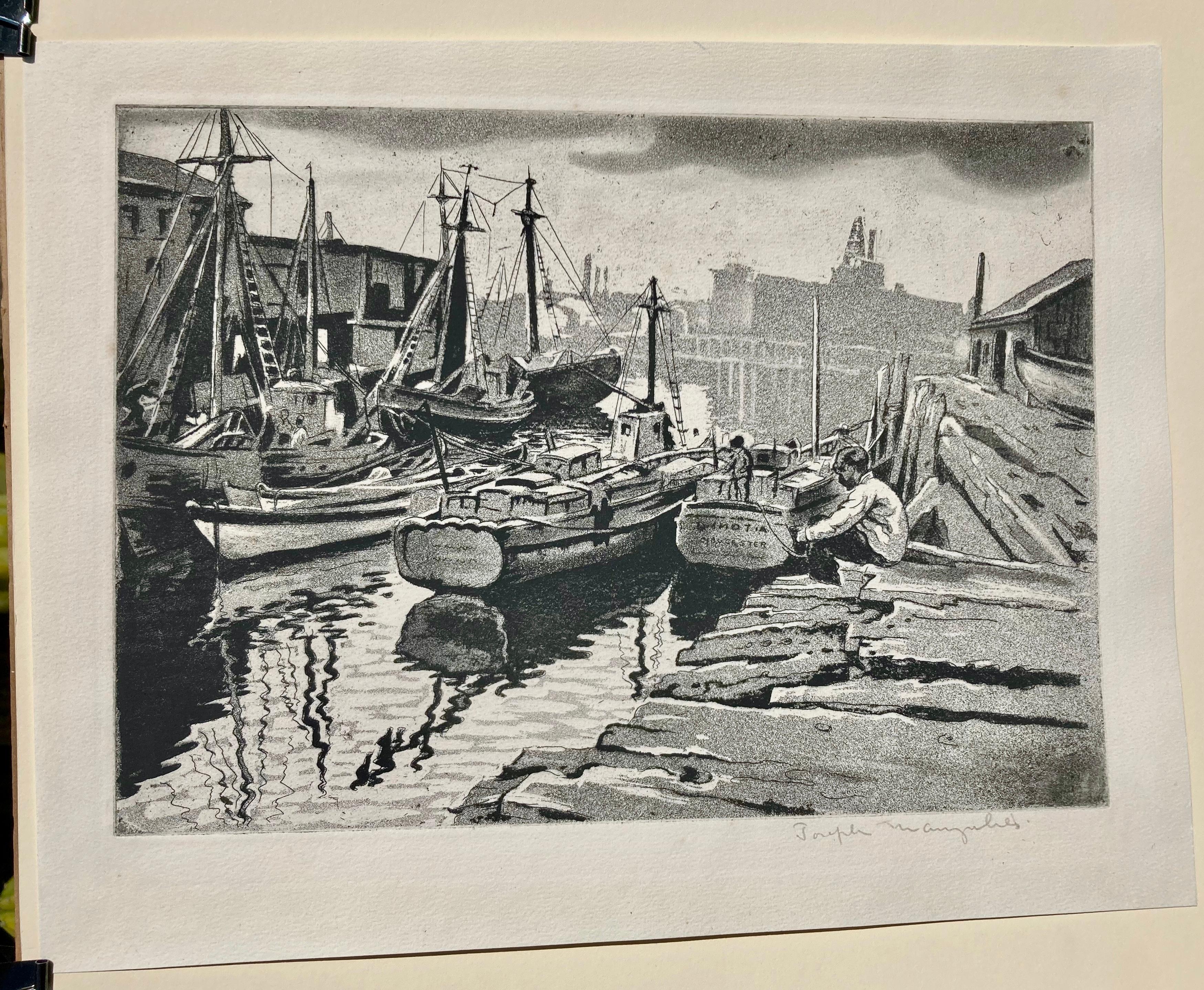 REFLECTIONS OF GLOUCESTER - Print by Joseph Margulies