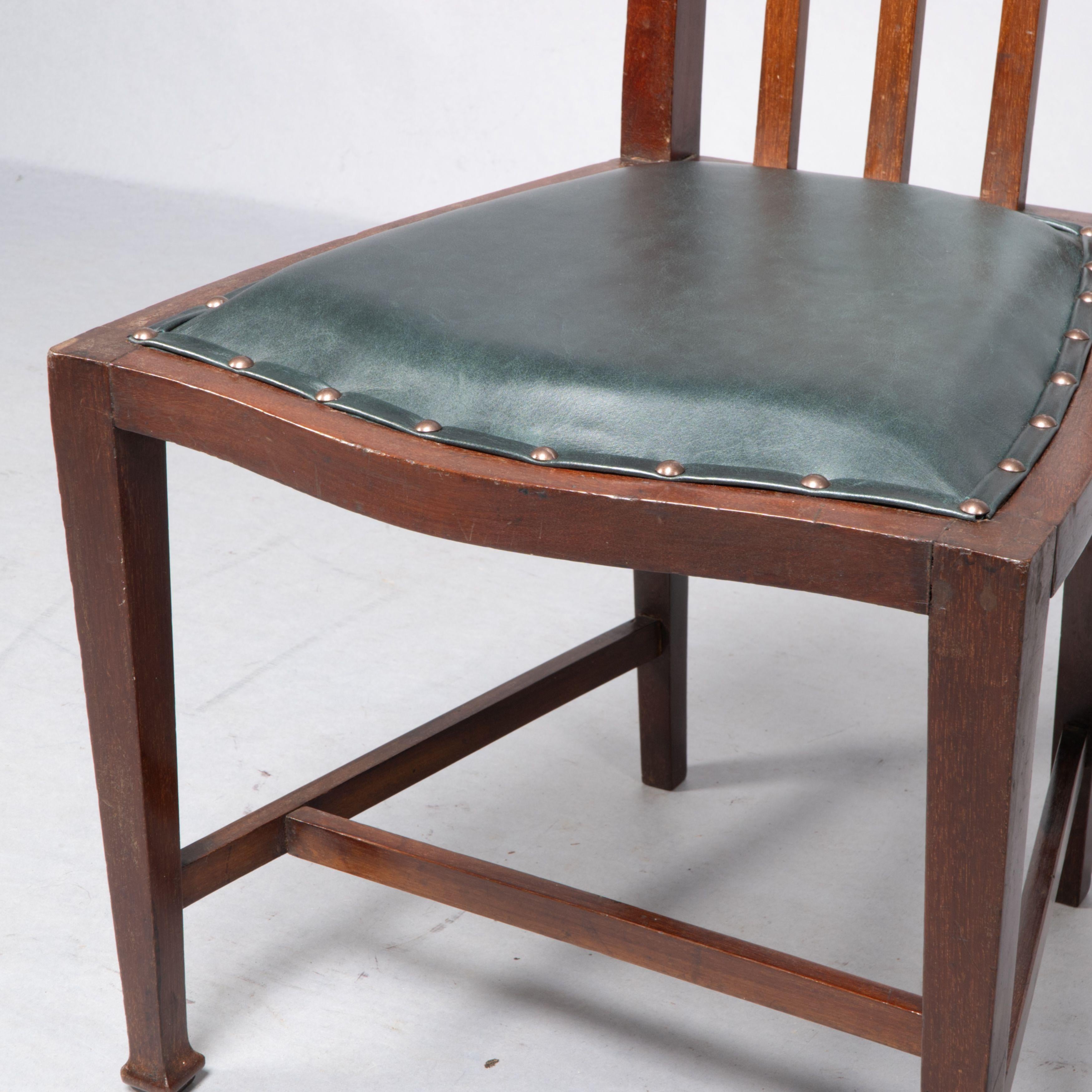 Attribué à Joseph Maria Olbrich. Chaise d'appoint en marqueterie Art Nouveau. en vente 6