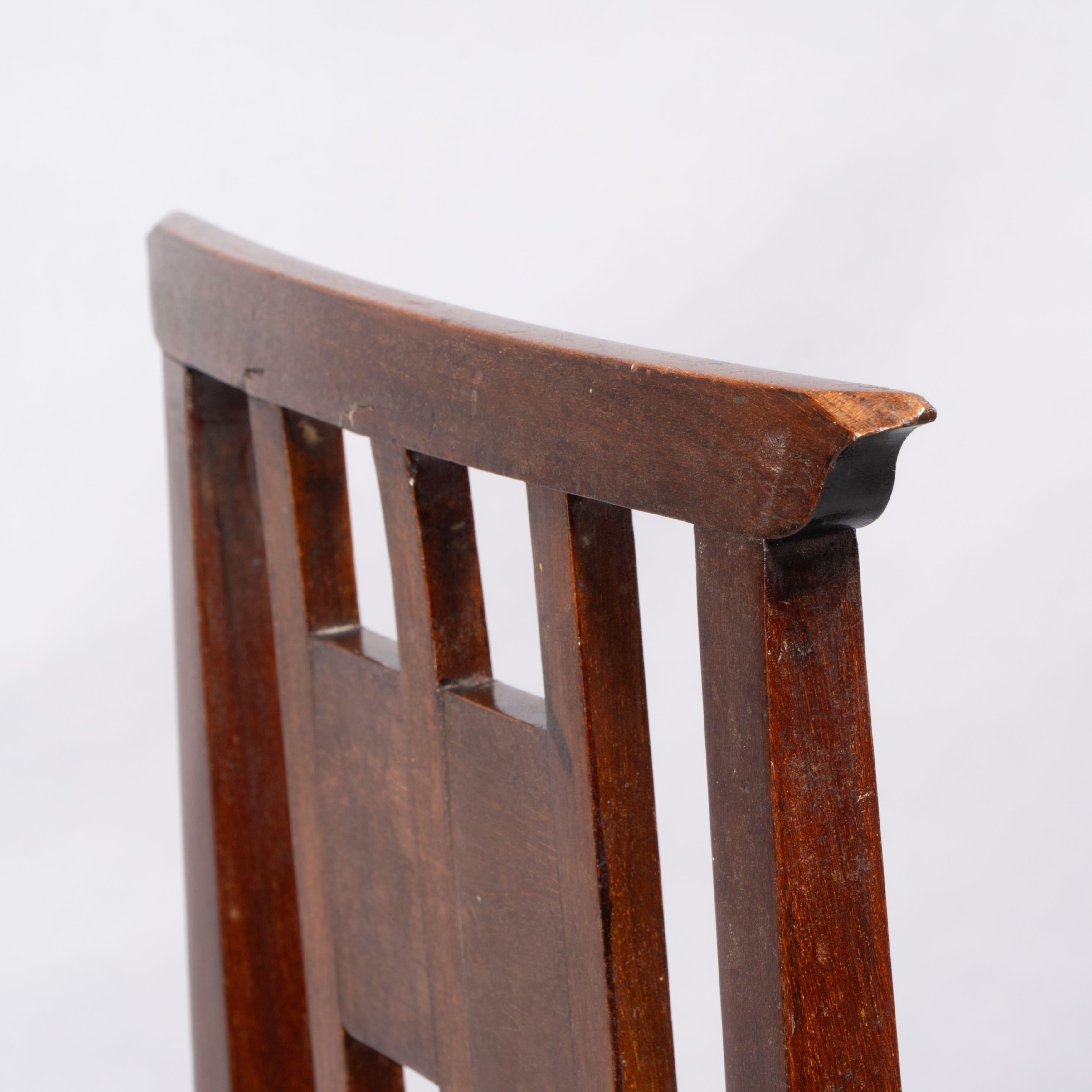 Attribué à Joseph Maria Olbrich. Chaise d'appoint en marqueterie Art Nouveau. en vente 11