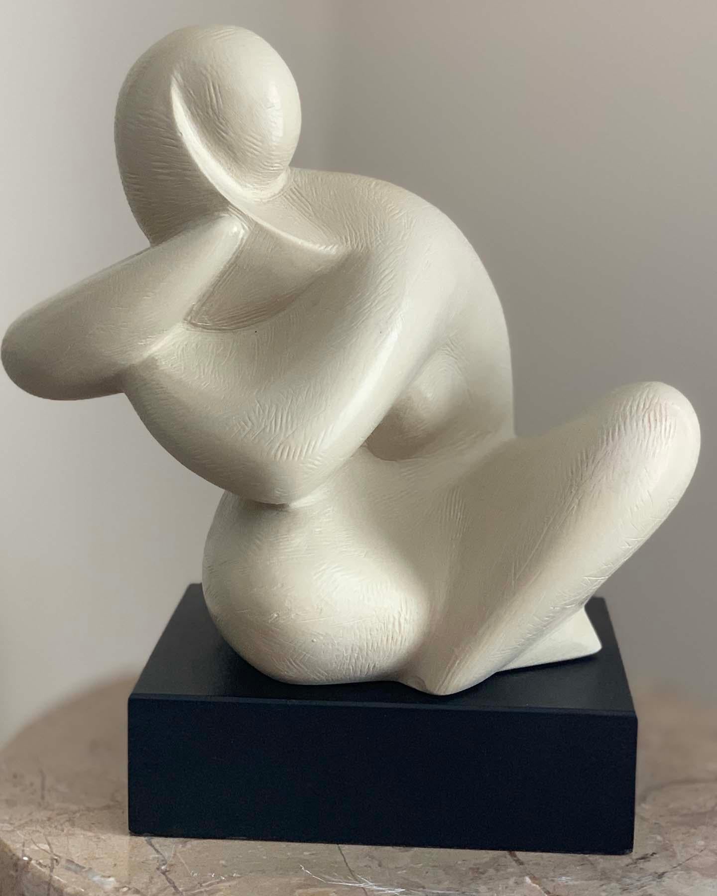 Joseph Martinek Nude Sculpture - SEATED CUBIST NUDE