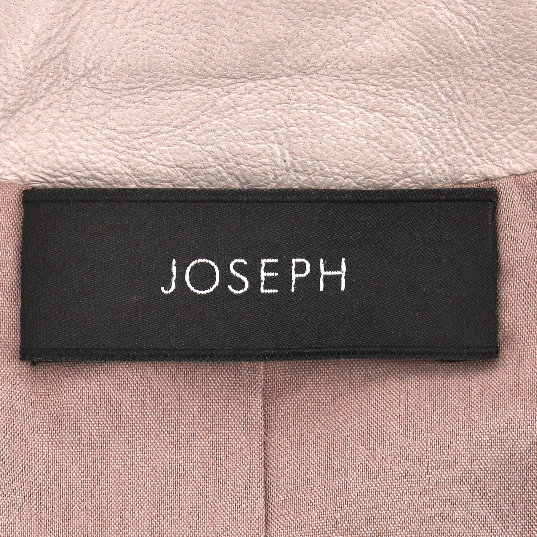 Joseph Matt Alya Nappa Leather Jacket en vente 1