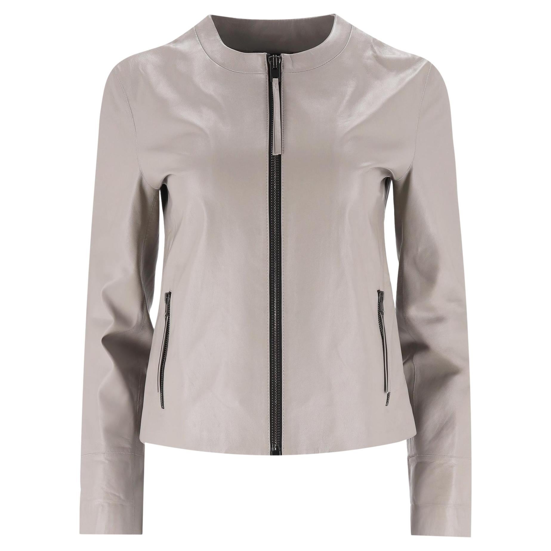 Joseph Matt Alya Nappa Leather Jacket en vente