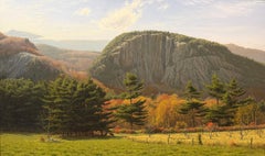 Joseph McGurl Landscape Oil Painting, Cathedral Ledge, North Conway NH 1989