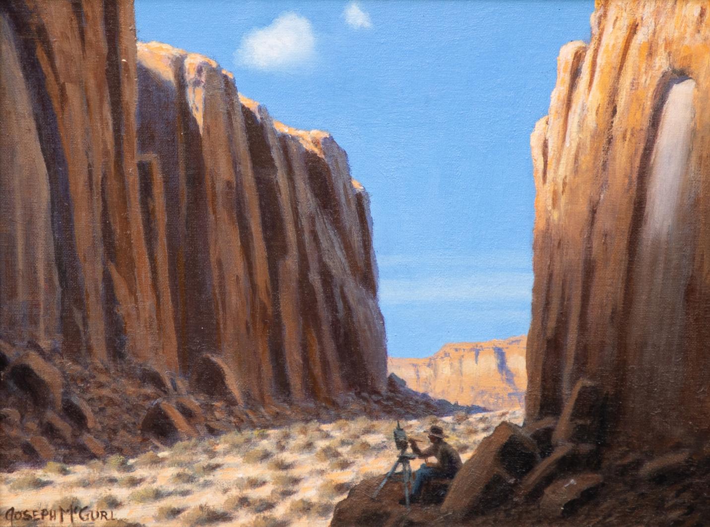Il pittore di paesaggi - Painting di Joseph McGurl