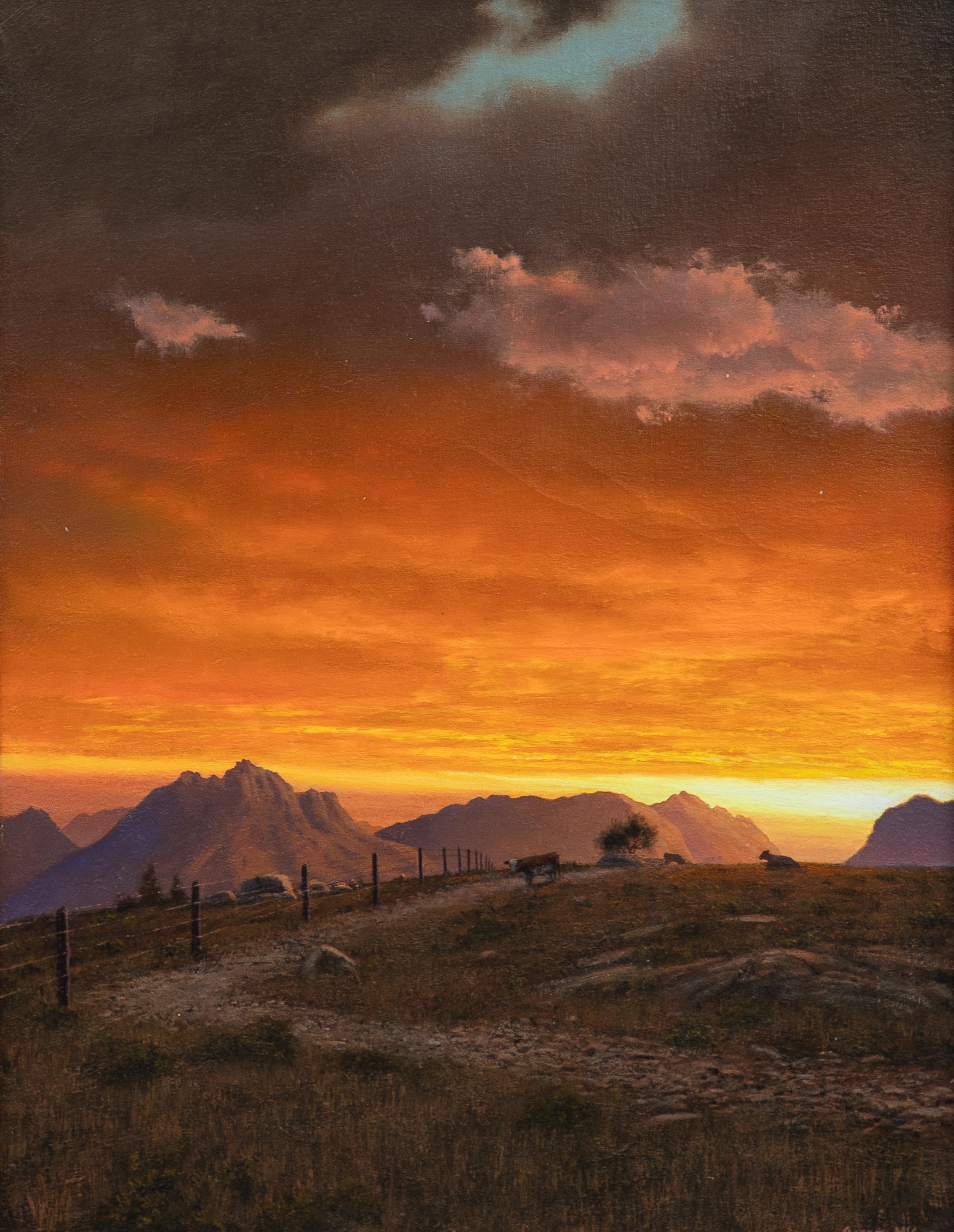 Il sentiero porta a ovest - Painting di Joseph McGurl