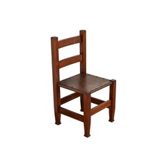 Joseph McHugh Antique Mission Oak Arts & Crafts Side Chair, Circa 1920s