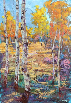Drink It Up: Impressionist Landscape Oil Painting, Framed