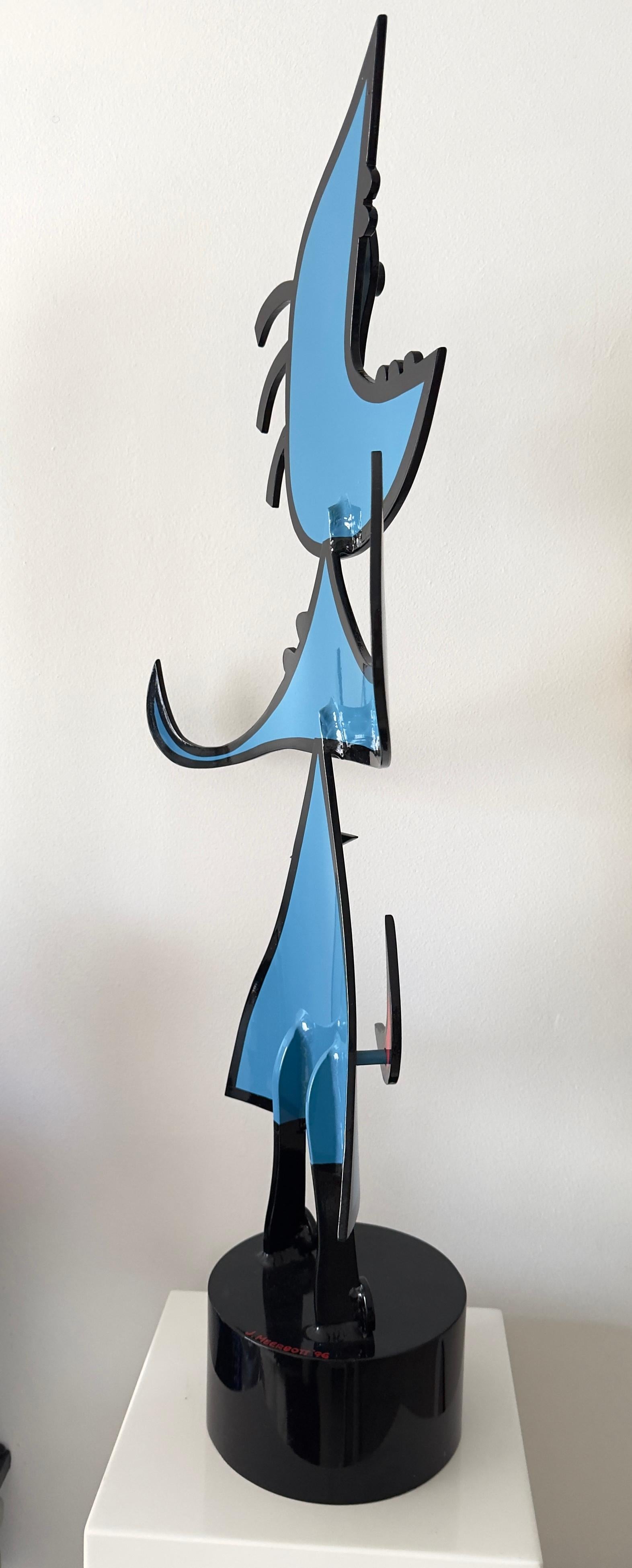 Sculpture de crémeux bleus en vente 4