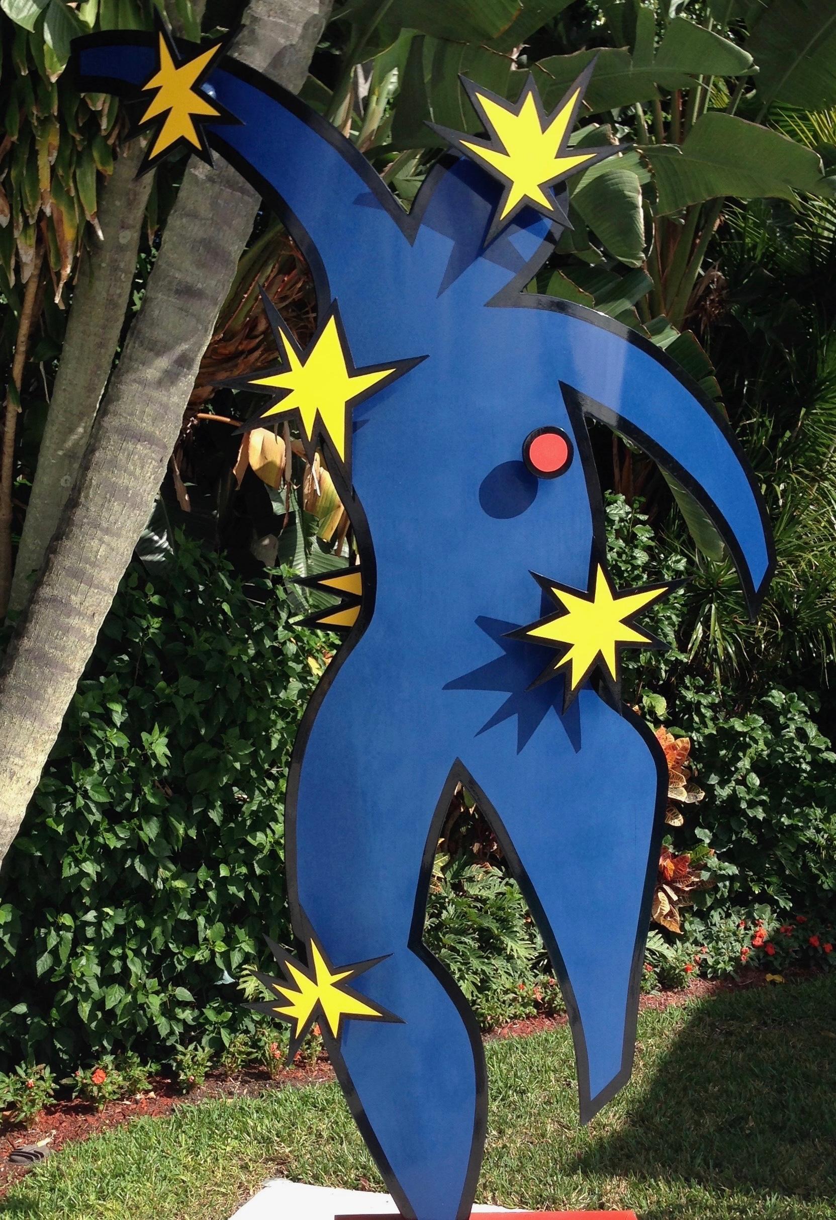 Icarus Large Metal Sculpture - Black Abstract Sculpture by Joseph Meerbott