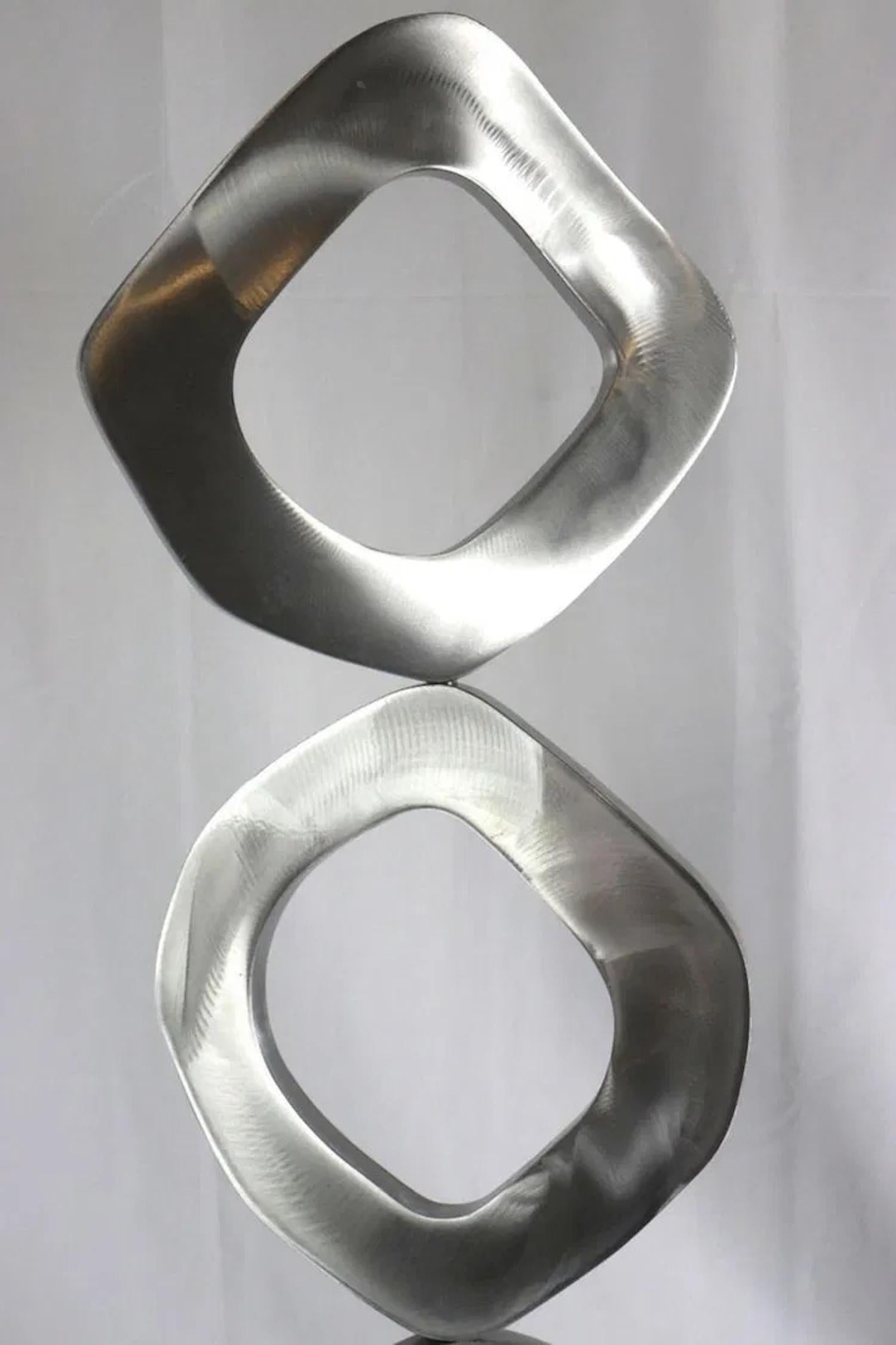 Aluminio cepillado Trinity - Sculpture de Joseph Meerbott