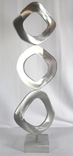 Trinity Brushed Aluminum 58" Tall