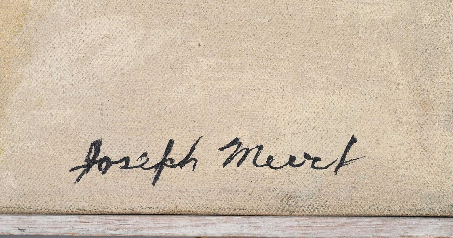 Paesaggio espressionista astratto del 1940 #20 - Painting di Joseph Meert