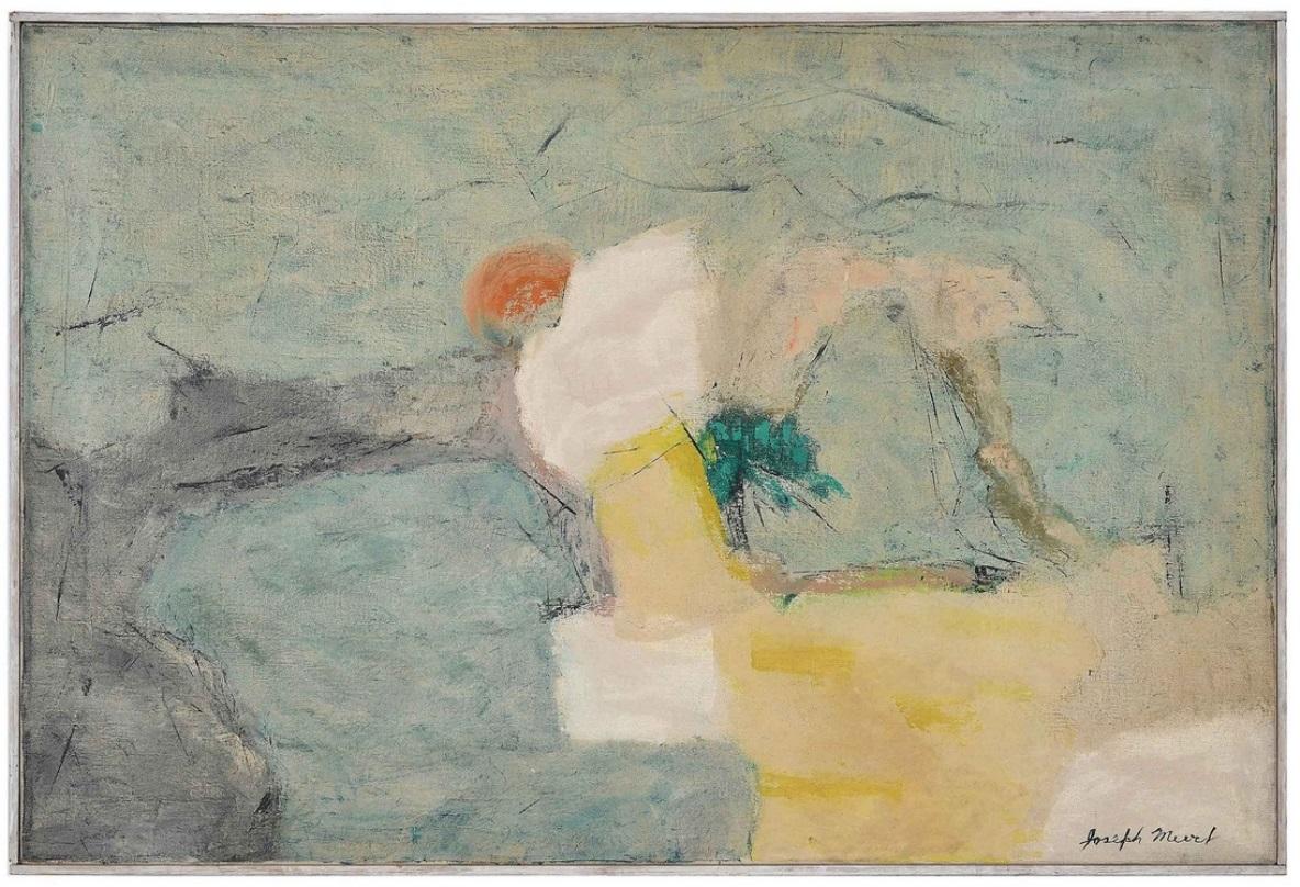 Abstract Painting di Joseph Meert - Paesaggio espressionista astratto del 1940 #20
