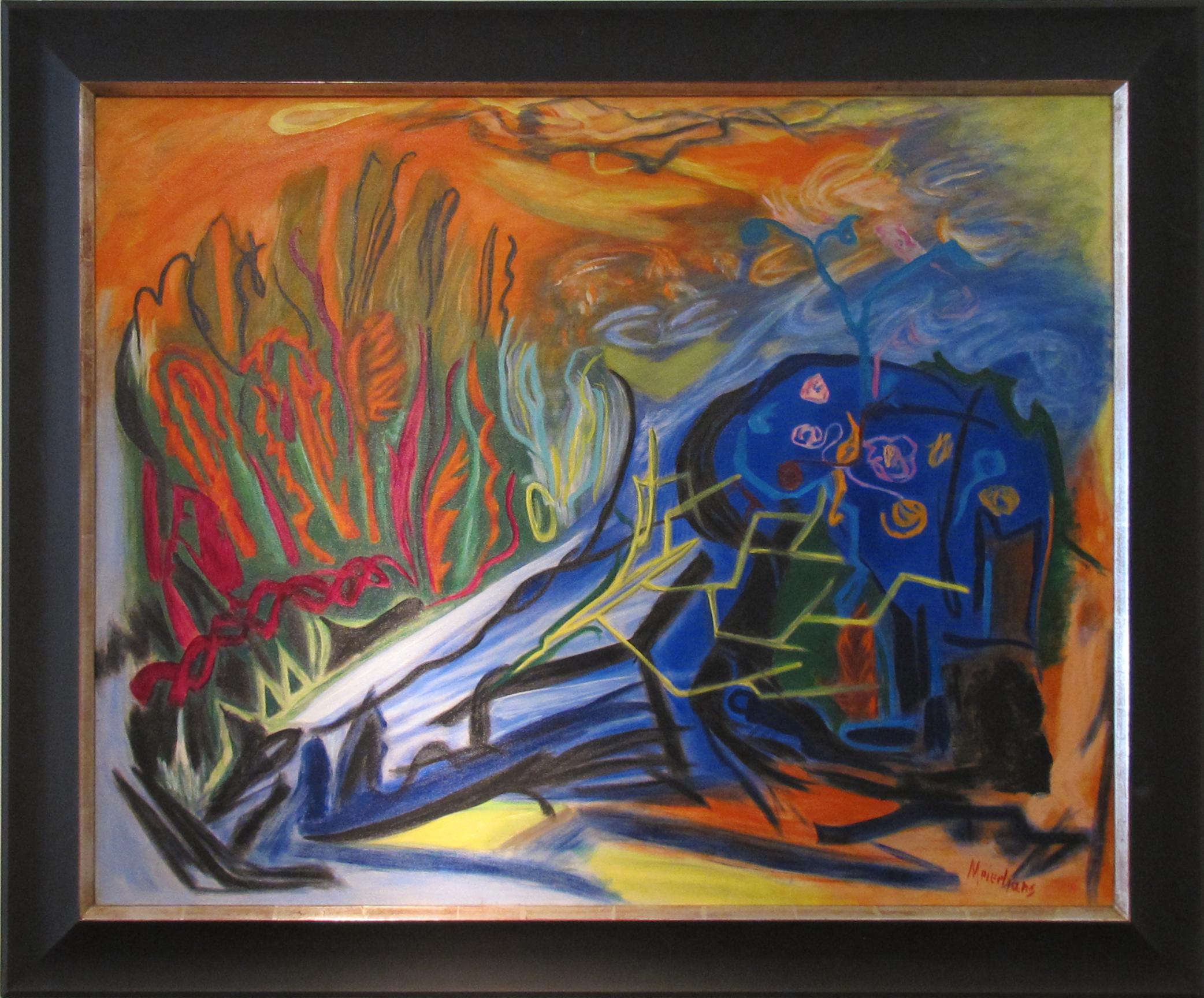 Joseph Meierhans Abstract Painting - "Cavern"