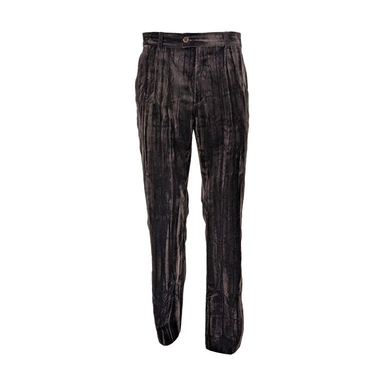 Joseph Mens Vintage Brown Velvet Trousers Pants at 1stDibs velvet pants mens