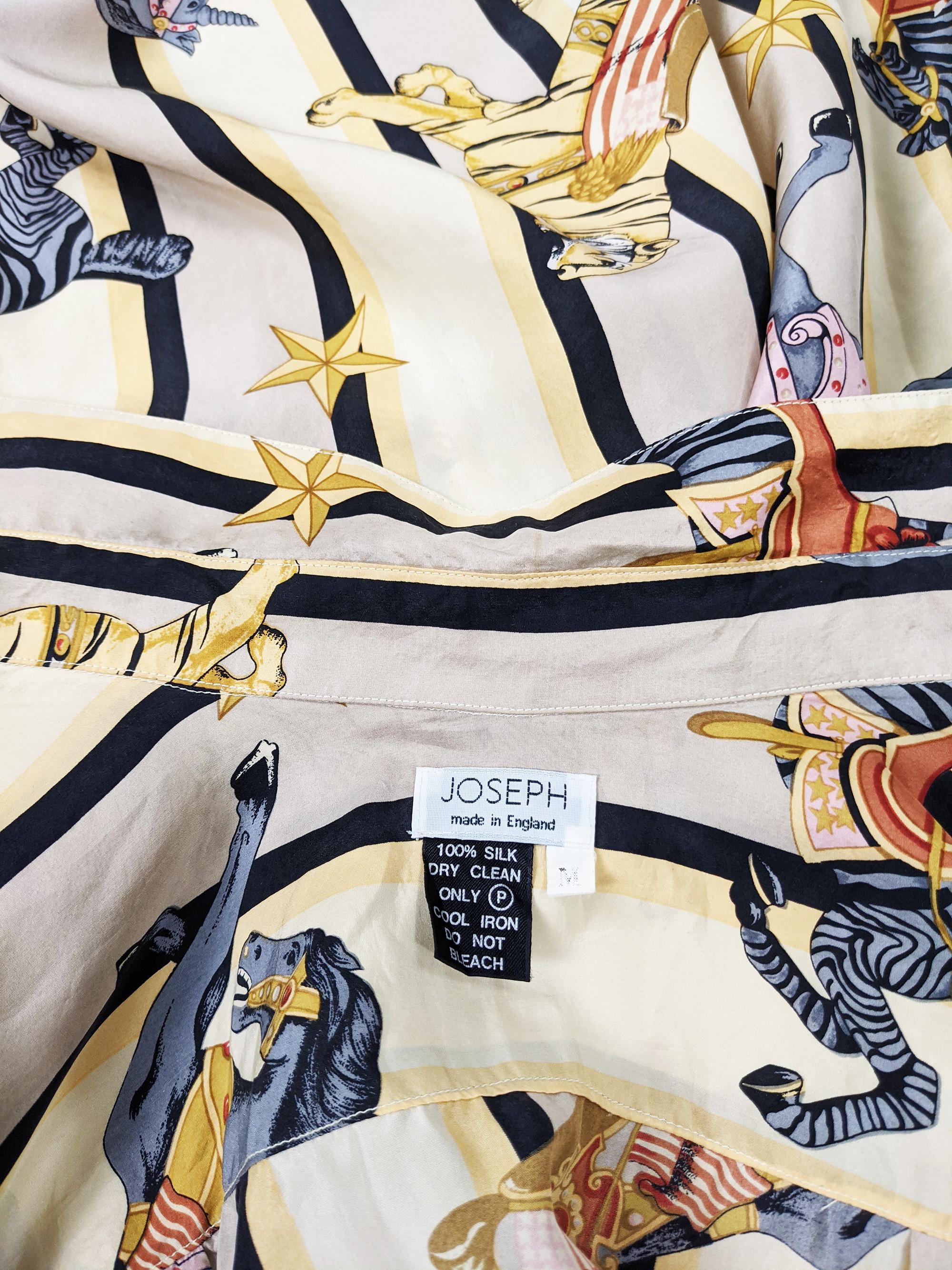 Joseph Mens Vintage Silk Long Sleeve Shirt For Sale 1